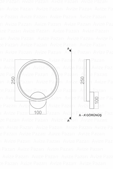 Konda Led Duvar Aplik ve Lidli Aplik - 4