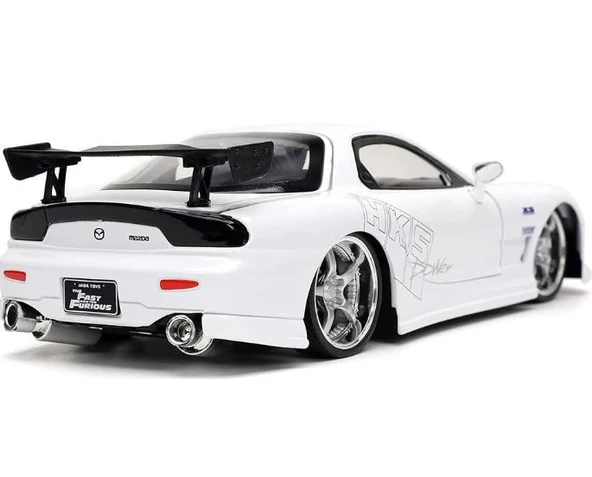 Jada Hızlı Öfkeli Fast & Furious 1993 Mazda Rx-7 Model Metal Araba - 5