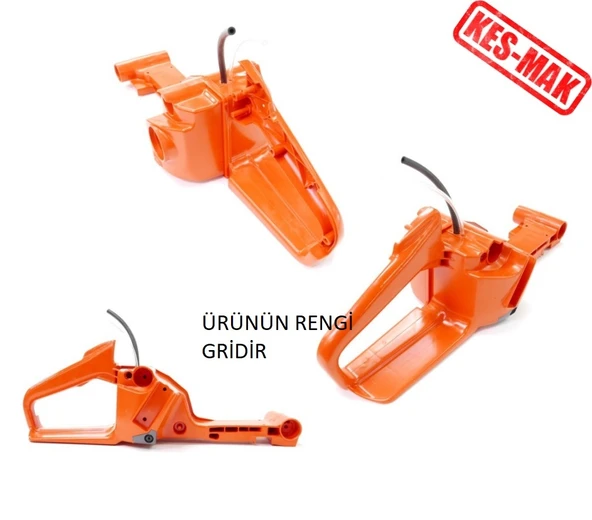MOTORLU TESTERE BENZİN DEPOSU KOMPLE (RENK GRİ) OLEOMAC 956/961/962/GS630 ORJİNAL - Resim 2