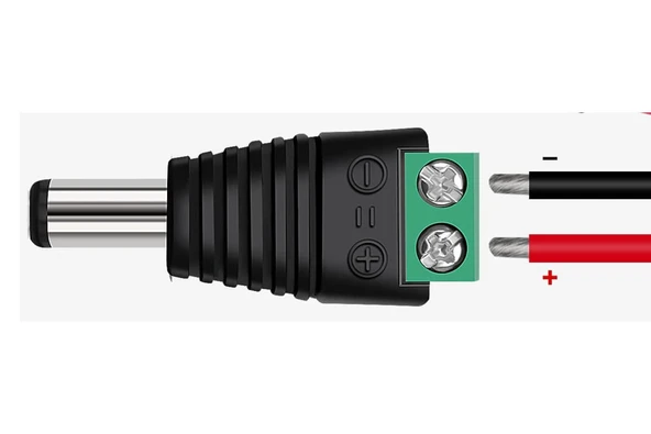 5.5mm x 2.1mm Dc Adaptör Klemens Dönüştürücü Erkek 24V 5A 2 Pin Terminal Kolay Lehimsiz Hızlı Bağlantı Elektronik Devre Kaynak Çevirici Soket - 2