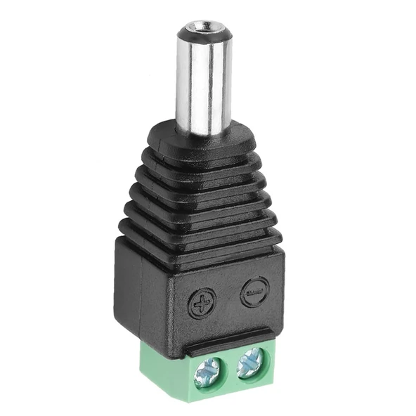 5.5mm x 2.1mm Dc Adaptör Klemens Dönüştürücü Erkek 24V 5A 2 Pin Terminal Kolay Lehimsiz Hızlı Bağlantı Elektronik Devre Kaynak Çevirici Soket - 5