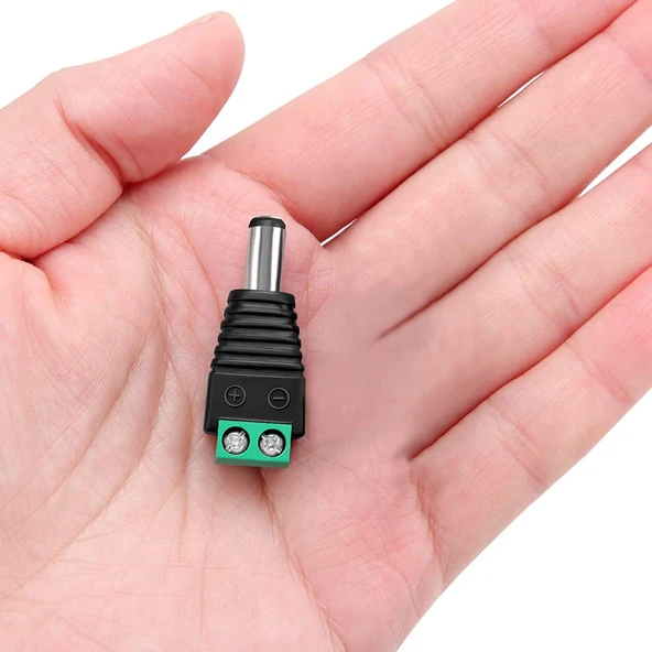 5.5mm x 2.1mm Dc Adaptör Klemens Dönüştürücü Erkek 24V 5A 2 Pin Terminal Kolay Lehimsiz Hızlı Bağlantı Elektronik Devre Kaynak Çevirici Soket - 4