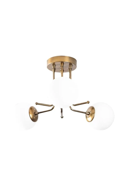 Lüks Tasarım Modern Spor Trend Model Glop Camlı Eskitme Avize - Resim 3