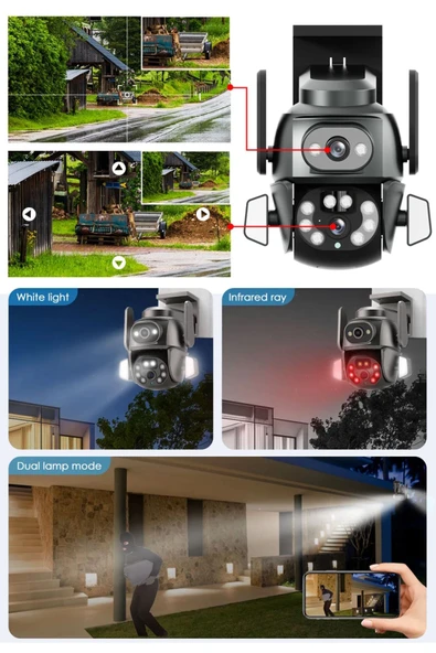 MPIA HİNA DUAL LENS 360° HAREKETLİ WİFİ WATERPROOF AKILLI IP GÜVENLİK KAMERASI (CARECAMPRO) UYGULAMA - 2