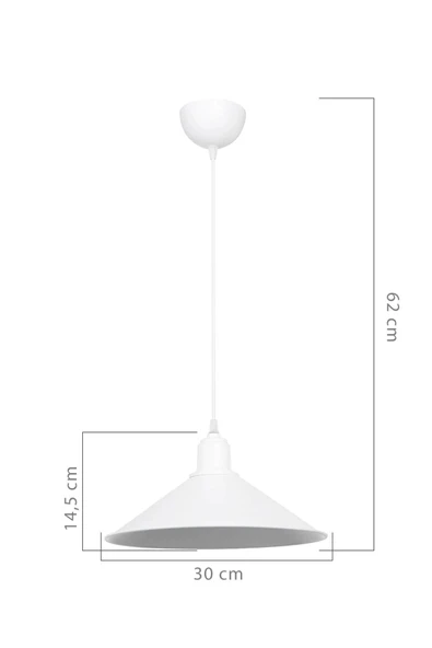 Sarkıt Avize Beyaz Renkli Oturma Odası Avize - 3