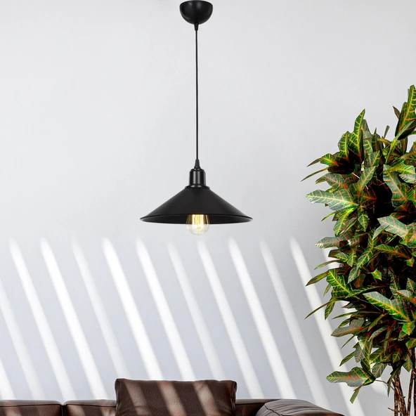 Sarkıt Avize Siyah Renkli Oturma Odası Avize ürün görseli 1