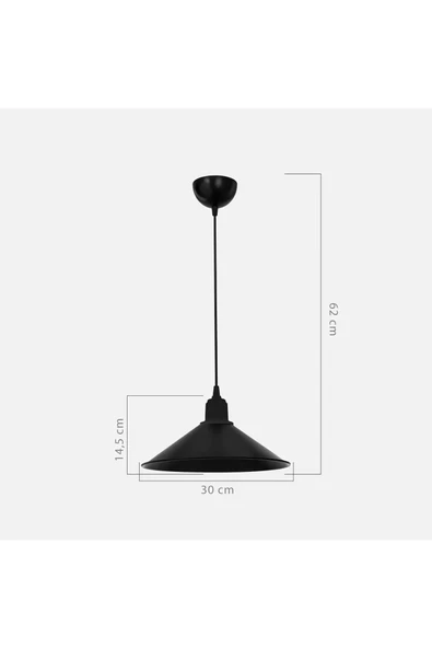 Sarkıt Avize Siyah Renkli Oturma Odası Avize - Resim 4