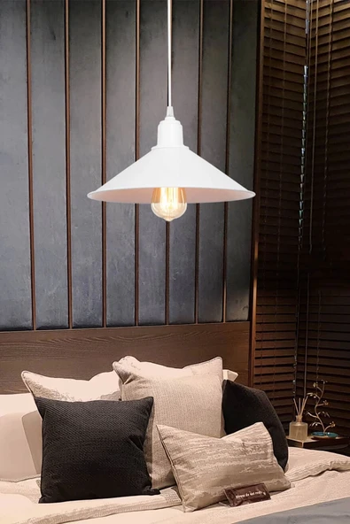 Sarkıt Avize Beyaz Renkli Oturma Odası Avize