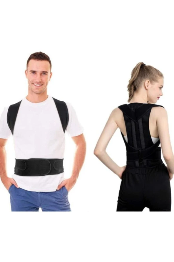 Dik Duruş Durma Ortopedik Bel Ve Sırt Destek Korsesi Medikal Kamburluk Önleyici Sırt Omuz Korsesi ürün görseli 1