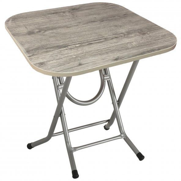 RomanoSet Dora Metal Ayaklı Katlanır Sunta Masa 60x60 cm - 1