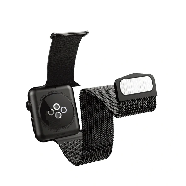 Apple Watch 10 46mm Raptic Hybrid Serisi Metal Hasır Kordon - 3