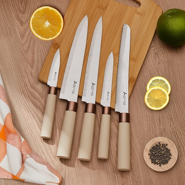 Aryıldız Zenith 6 Parça Blok Bıçak Seti Ar259924 - Resim 2