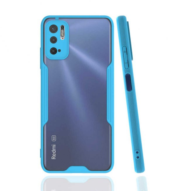 Xiaomi Redmi Note 10 5G Kılıf kamera Korumalı Arkası Şeffaf Silikon - 5