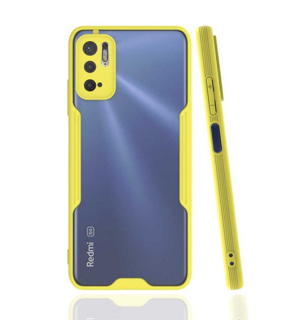 Xiaomi Redmi Note 10 5G Kılıf kamera Korumalı Arkası Şeffaf Silikon - 9