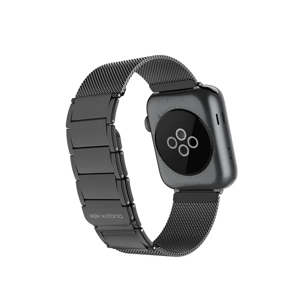 Apple Watch 10 42mm Raptic Classic Plus Serisi Magnetik Metal Hasır Kordon - 3