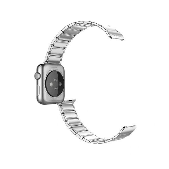 Apple Watch 10 42mm Raptic Classic Serisi Magnetik Metal Kordon - 4