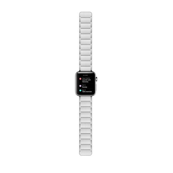 Apple Watch 10 42mm Raptic Classic Serisi Magnetik Metal Kordon - 5