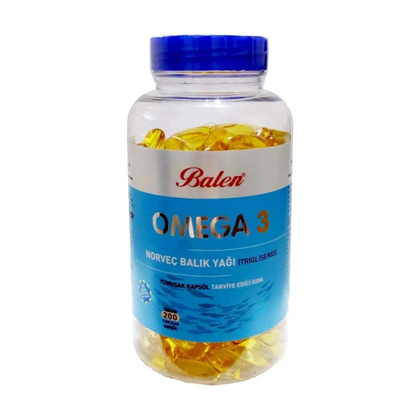 Balen Omega 3 Norveç Balık Yağı Trglsrd 1380MG x 200 Kapsül x 6 Kutu - 2