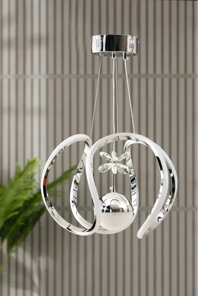 Nilüfer Tek Toplu Üç Renkli Korm Luxury Sarkıt Avize ve Ledli Avize