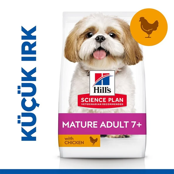 Hill's Mature 7+ Small Mini Tavuklu Yaşlı Köpek Maması 1,5 Kg