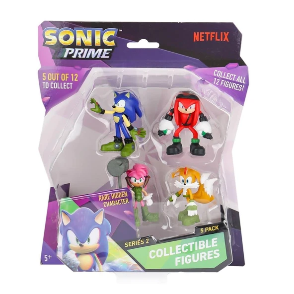 Nessiworld PMI SON2240 Sonic 5'li Figür Blister Asorti 1 özel sürpriz figür
