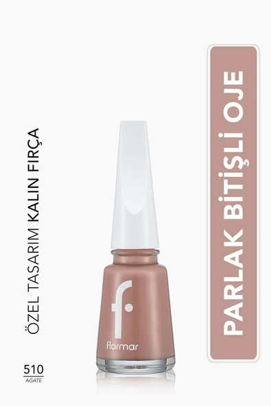 Klasik Parlak Bitişli Yüksek Pigmentli Oje -nail Enamel- 510 Agate New- 8682536036375 ürün görseli 1