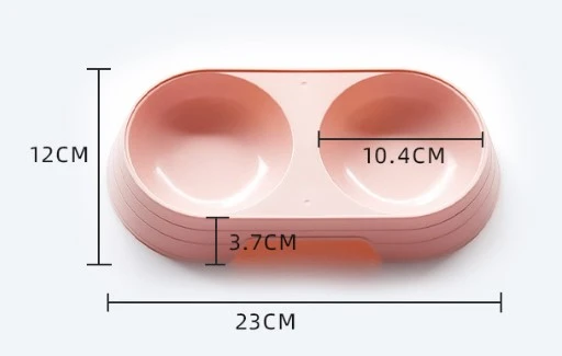 Çift Bölmeli Evcil Hayvan Mama Kabı - 4