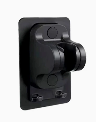 Yapışkanlı Duş Başlığı Tutucu Ayarlı Askılı Siyah - Resim 4