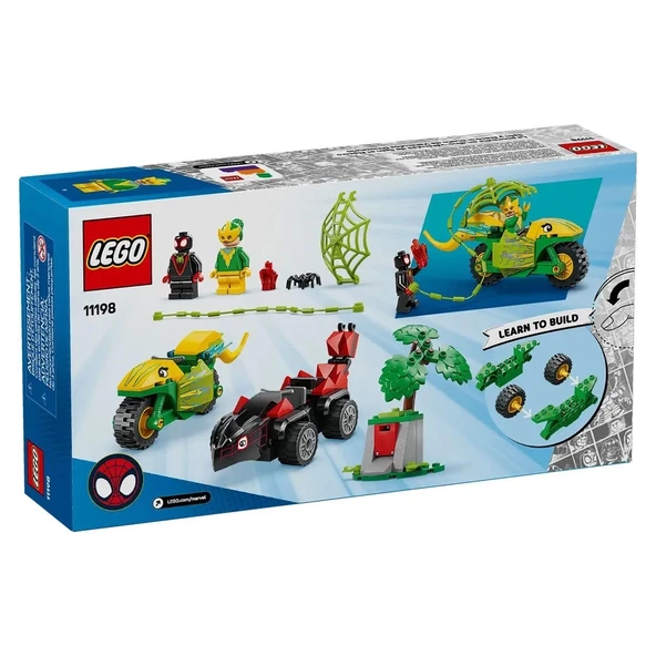 11198 Lego Marvel Spidey - Spin ve Electro Dinozor Aracı Takibi 124 parça +4 yaş - 5