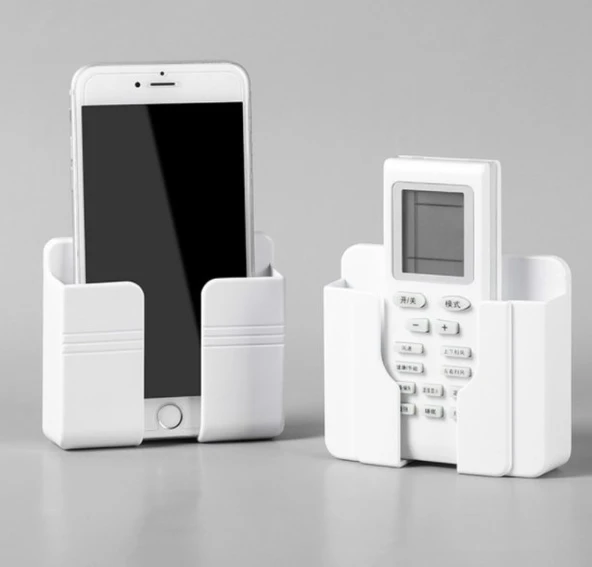 Telefon ve Kumanda Standı Plastik Krem Renk - 2