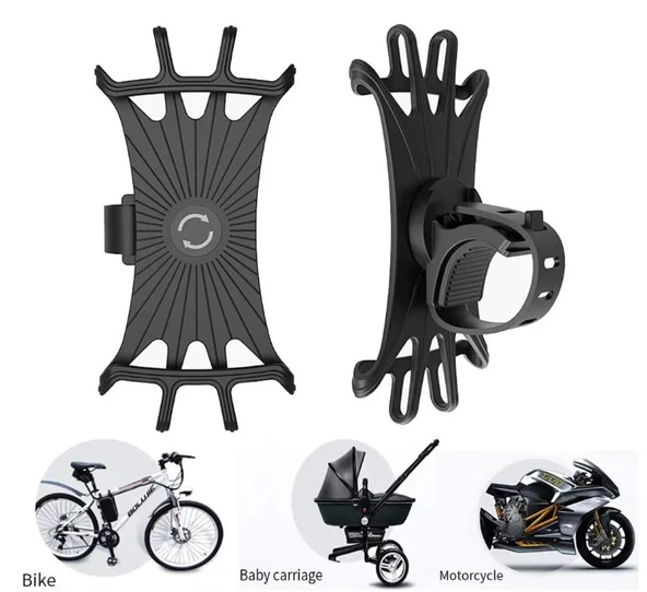 Esnek Silikon Örümcek Bisiklet Telefon Tutucu - 4