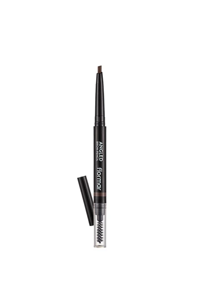 Açılı Kaş Kalemi Ve Kaş Fırçası (açık Kahve) - Angled Brow Pencil - 002 Light Brown - 8690604572045 - 2