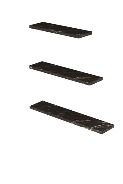 3'lü Dekoratif Raf Duvar Rafı - Resim 9