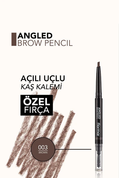 Kaş Kalemi & Fırçası - Angled Brow Pencil Brown 8690604572052 - 5