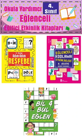 4.Sınıf Eğlenceli Ev ve Sınıf Etkinlik Seti ürün görseli 1