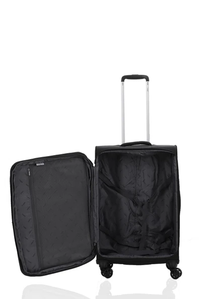 MÇS Baggaj V2411 SUPER LIGHT VALİZ BLACK SET - Resim 6