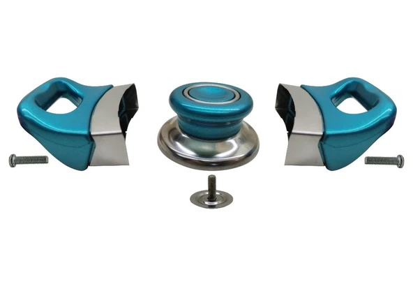Tencere Tava Sahan Kulp ve Kapak Kulpu Yasemin Turkuaz 1 Set - 2