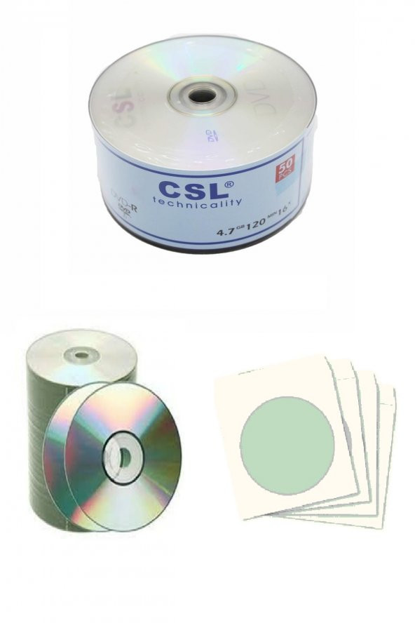 CSL Boş Cd-r 700mb-80mın 52x 15 Adet Ve Cd Zarfı 15 Adet