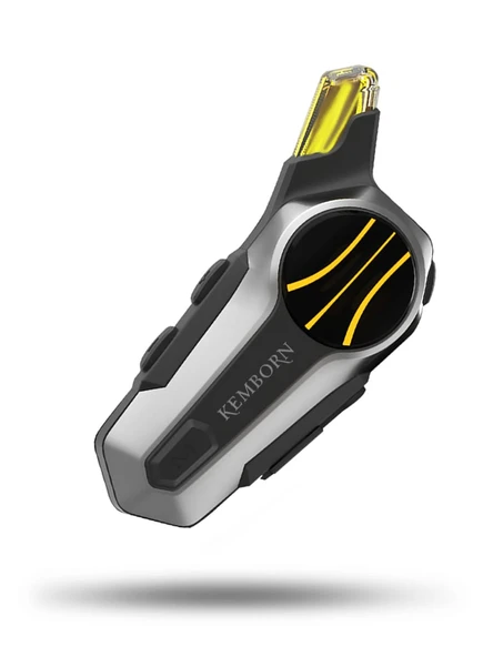 KEMBORN Motosiklet Kask Kulaklık 1ADET 2 kişilik İntercom Bluetooth Seti X2 Pro 1200 mt interkom Evrensel Eşleşme - 7