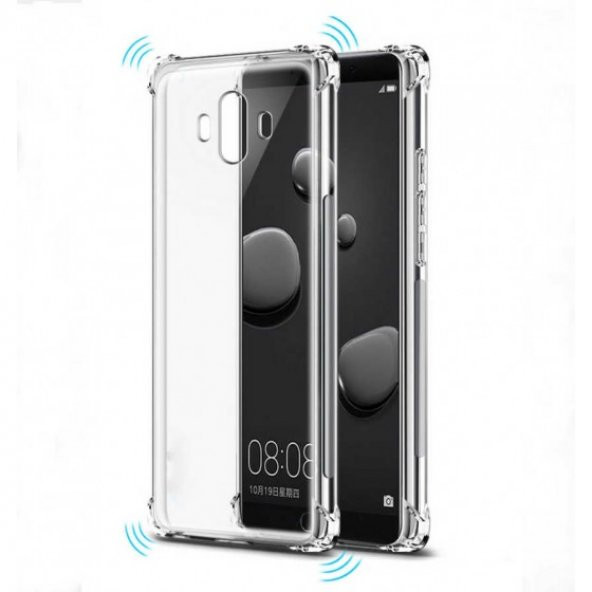Huawei Mate 10 Pro Kılıf Anti Şok Darbe Emici Şeffaf Kapak - 3