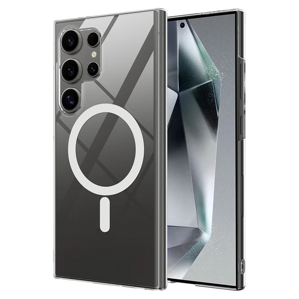 Galaxy S25 Ultra Kılıf Kamera Korumalı M-safe Sert PC Zore Porto Kapak - 5