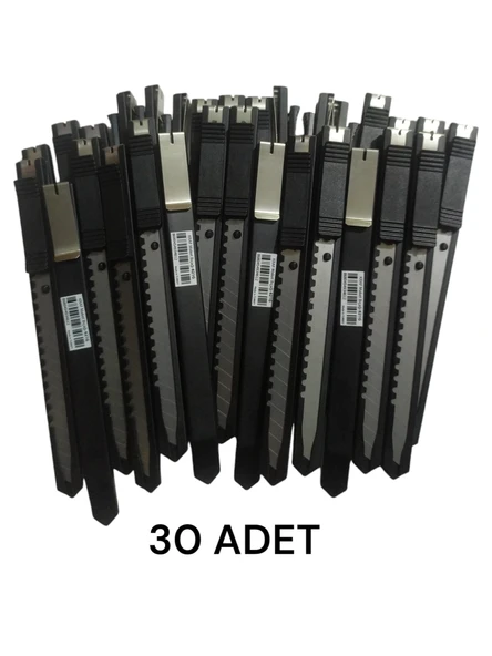 Kraf 621g Çelik Gövdeli Maket Bıçağı Falçata 30 Adet - 3