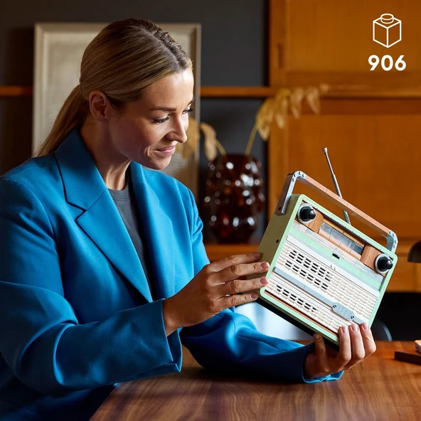 ® Icons Retro Radyo 10334 - Vintage Transistörlü Radyo Meraklısı Yetişkinler için Müzik Temalı Dekor - 7