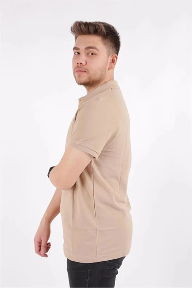 Cazador Erkek T-shirt Polo Yaka Pike  4613 SAFARİ - 2