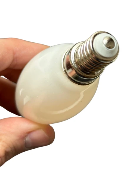 (8 Adet) Heka 6W (51W) 3000K (Günışığı) E14 Duylu (İnce Duy) Soft Mum Ampul - Resim 5