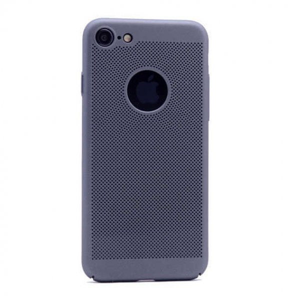 Apple iPhone 7 Kılıf Ultra İnce Delikli Mat Silikon Kapak
