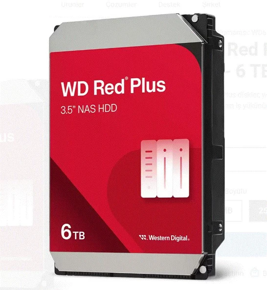 DSK 3.5'' 6TB  5400RPM SATA 256MB RED PLS