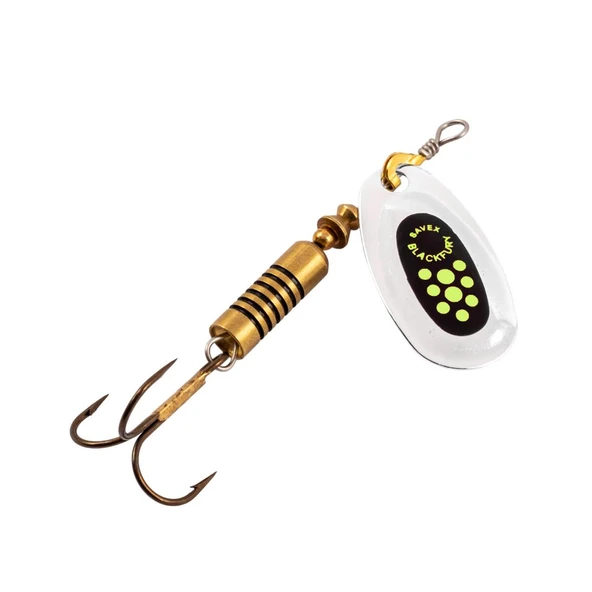 Alabalık Turna Döner Olta Kaşık - Black Fury - Fluo Sarı/Gümüş - No:1 ürün görseli 1