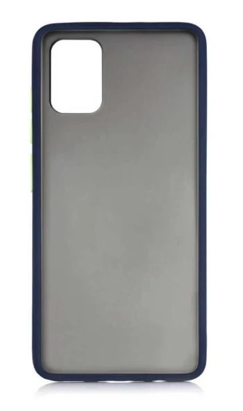 Oppo A52/A72/A92 Kılıf Mat Yüzey Renkli Kenar Silikon