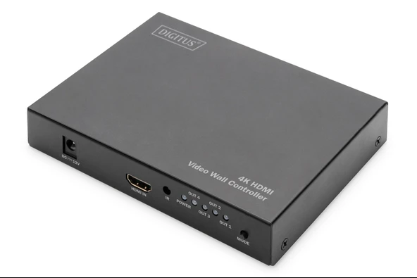 Digitus 4K HDMI Video Wall Controller, 2 x 2 Digitus HDMI 2x2 Video Wall Processor Support 4K@60Hz (4:4:4) TdrTR